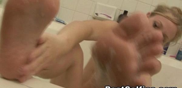  My Blonde Sexy Roommate Caught Naked In the Bathroom